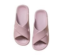Bvn5kQ3dy Pantofola da doccia Ciabatte da doccia for uomo e donna, morbide comode, antiscivolo, leggere, ad asciugatura rapida, for interni ed esterni(Purple,Alpha Medium)