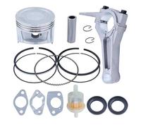 BVNZUFH Kit paraolio Albero Motore, Biella Motore da 88 mm, Anello pistone, for tagliaerba GX390 188F 13 CV, 13101-ZF6-W00