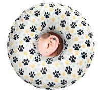 BVOKQUC CNH, Cuscino per piercing all'orecchio con federa lavabile, con fori per dolore all'orecchio, cuscino a ciambella per adulti CNH, sollievo dal dolore all'orecchio, piaghe da decubito, con foro