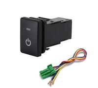 BVOWETF Pulsante Rotondo Interruttore a Pulsante per fari fendinebbia, Radar, servosterzo, Batteria,Adatto per Toyota Land Cruiser 07-20, Adatto per Camry 06-16 Pulsante di Avvio (Power Supply)