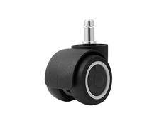 bvwkkynle Accessori for Ruote for mobili con rotelle girevoli in Gomma for Sedia da Ufficio da 2 Pollici in Gomma Morbida da 5 Pezzi. Parti della Sedia (Nero)