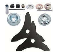 bvwkkynle Applicare a 25,4 mm 2 Set di 10 Pollici x 3 Denti, Lama for Tosaerba in Acciaio al Carbonio