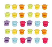 Bvznmilhd 5 set di marcatori in silicone a forma di lingua per bicchieri da vino, etichette per bicchieri da bere per feste e bar, etichette riutilizzabili per bicchieri da vino di grado