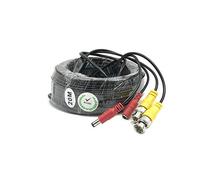 BW 20 Meter CCTV BNC Video e cavo di alimentazione prolunga 20M - Tipo di cavo: 0.2mm?, Cavo OD: 4.0mm