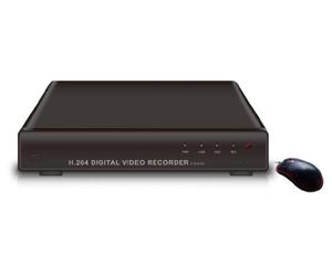 BW 4 CH D1 Standalone professionale H.264 CCTV DVR con alte prestazioni - nero