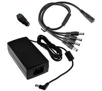 BW - Alimentatore di alta qualità, 12 V - 5 A - 60 W CC, con cavo splitter a 4 vie per telecamere a circuito chiuso, luce a LED (alimentatore alternativo, cavo di alimentazione non incluso)