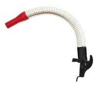 BW Beccuccio flessibile per tanica carburante in metallo, tanica per benzina da 5/10/20 litri, tubo flessibile da 20 mm, per benzina, rosso, RAL 3000, made in Europe