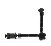 BW Braccio magico da 11 pollici con supporto per slitta calda e supporto per fotocamera DSLR - nero