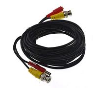 BW Cavo di alimentazione video BNC da 5 m per sistema di sicurezza CCTV DVR, da maschio a maschio, compatibile con macchina DVR, VCR, registratore DVD, TV, scheda di acquisizione, multiplexer,