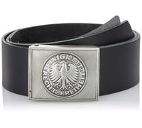 BW Cinturone di servizio, in pelle, con fibbia, Unisex adulto Uomo