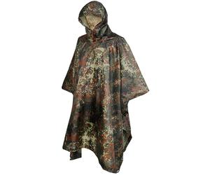 Bw Poncho Pioggia Flecktarn Ripstop Army Protezione Umidità Forze Armate contro