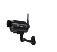 BW Telecamera finta a energia solare, per esterni e interni, telecamera di sicurezza CCTV con LED lampeggiante, impermeabile, regolabile a 360°, alimentata a energia solare, con batteria, adesivo di