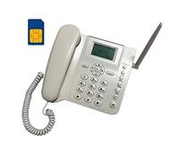 BW Telefono con Slot Sim GSM bianco - Fisso da tavola/scrivania - per anziani - Tim Vodafone Wind Quadband