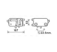 BW3396 AVA QUALITY COOLING Radiatore olio, Cambio automatico per BMW