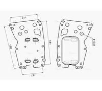 BW3625 AVA QUALITY COOLING Radiatore olio, Olio motore per BMW,MINI,TOYOTA