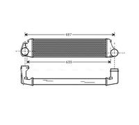 BW4207 AVA QUALITY COOLING Intercooler per BMW