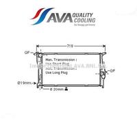 BWA2293 Radiatore, Raffreddamento motore (AVA)