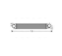 BWA4340 AVA QUALITY COOLING Intercooler per MINI