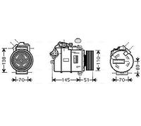 AVA COOLING SYSTEMS BWAK384 Compressore aria condizionata