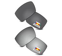 Bwake Lenti di ricambio per occhiali da sole Costa Del Mar Rafael POLARIZZATE, nero e argento., Costa Del Mar Rafael