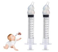 Bwaliffury Aspiratore Nasale per Bambini 2pcs , 10 ml Aspiratore Nasale, Nasale Bambino Neonato, Irrigatore Nasale Sicuro e Delicato Nasale, Riutilizzabile Aspiratore Nasale, Per Neonati y Bambini