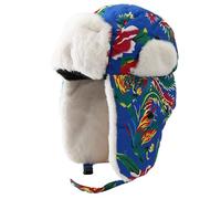 BWANGIAO Berretti con Teschio, Cappello Colbacco con Cappuccio | Cappello da cacciatore oversize caldo e peloso con paraorecchie per esterno, cappello isolante spesso antivento,
