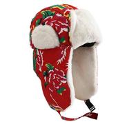 BWANGIAO Berretti con Teschio, Cappello Colbacco con Cappuccio | Cappello da cacciatore oversize caldo e peloso con paraorecchie per esterno, cappello isolante spesso antivento,
