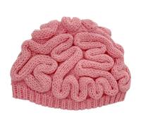 BWANGIAO Cappello Senza Tesa Cerebrum Adorabile Cappello Antivento con Teschio Cappello Spesso e Caldo da Donna Cappello da Esterno per Il Freddo Senza Tesa per Adulti