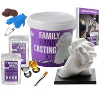 BWAY Calco Mani Coppia - Regali Natale Originali - Calco Mani con Gesso per Stampi e Alginato - Idee Regalo per Coppie, Fidanzati e Famiglie - Regalo per San Valentino e Anniversari