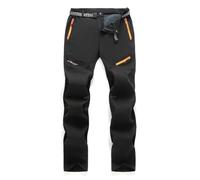 BWBIKE Pantaloni da Sci da Trekking in Pile da Esterno da Uomo Pantaloni da Lavoro da Neve Isolati Invernali Caldi e Resistenti all'Acqua con Tasche con Cerniera