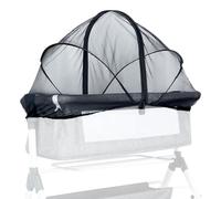 BWBIKE Zanzariera Universale per Lettino con Cerniera a 2 Vie, Coprimoschere Pieghevole per Culla e Lettino da Viaggio, Protezione Insetti per Lettino e Culla,Nero, 55 x 100 cm