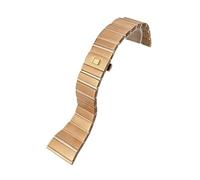 BWBVHRHZY 15mm 17mm 18mm 23mm 25mm cinturino in acciaio inossidabile 316L adatto for Omega CONSTELLATION doppio cinturino for orologio in metallo accessori(Rose Gold,15mm-5.5mm)