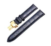 BWBVHRHZY 16mm18mm19mm20mm21mm22mm23mm SoftStrap adatto for Citizen/adatto for Rossini cinturino universale for orologio da donna a sgancio rapido(Dark blue gold,23mm)