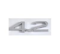 BWBVHRHZY 3d ABS 2.4 3.6 lettere Logo bagagliaio di un'auto distintivo dell'emblema della decalcomania adatta for Audi A4 B7 TT Q5 Q7 A6 B5 B6 C6 C5 A8 S6 S5 S4 RS5 Accessori(42 Chrome)