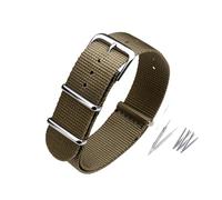 BWBVHRHZY Adattamento cinturino in nylon adatto for Casio/adatto for CITIZEN/adatto for braccialetto Seiko Accessori for orologi unisex 18mm19mm 20mm 21mm 22mm 24mm(17 khaki,18mm)