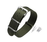 BWBVHRHZY Adattamento cinturino in nylon adatto for Casio/adatto for CITIZEN/adatto for braccialetto Seiko Accessori for orologi unisex 18mm19mm 20mm 21mm 22mm 24mm(19 Army green,18mm)