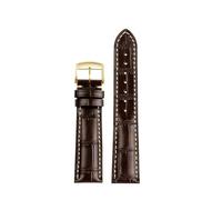BWBVHRHZY Adatto for Longines Masters Collection L3 L4 L2.628/L2.673 Cinturino for orologio Cinturino for fibbia in pelle 19 20 21mm Cinturino da polso(Brown gk,20mm)
