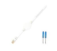 BWBVHRHZY Cinturini compatti in pelle elastici for pelle da donna adatti for cinturino Fossil Es3077 Es2830 Es3262 Es3060 Es4176 8mm(White-Golden-K1)