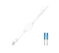 BWBVHRHZY Cinturini compatti in pelle elastici for pelle da donna adatti for cinturino Fossil Es3077 Es2830 Es3262 Es3060 Es4176 8mm(White-Steel-K1)
