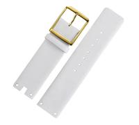 BWBVHRHZY Cinturini for orologi adatti for CK K94231 K9423101 Pelle resistente e morbida for cinturino orologio Calvin Klein Bracciale da uomo 22mm(White-gold)