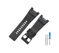 BWBVHRHZY Cinturini in pelle resistenti all'usura e durevoli adatti for cinturino for interfaccia concava Diesel Dz1273 Dz4246 32mm(Black(PW)-Black-K3)