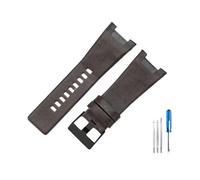 BWBVHRHZY Cinturini in pelle resistenti all'usura e durevoli adatti for cinturino for interfaccia concava Diesel Dz1273 Dz4246 32mm(Brown(PW)-Black-K3)