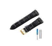 BWBVHRHZY Cinturini in pelle resistenti all'usura e durevoli adatti for cinturino Guess W0400G2 W0040G7/W0247G4 22 mm(Black-GD-K1)