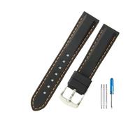 BWBVHRHZY Cinturini in silicone a sgancio rapido for gentiluomini adatti for Casio adatti for Tissot adatti for Citizen adatti for Seiko adatti for Rolex Cinturino traspirante 18 20 22 24mm(BlackOrang