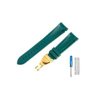 BWBVHRHZY Cinturini in silicone di fascia alta adatti for Tudor 1958 Black Bay Bronzo Piccolo fiore di rame Piccolo cinturino serie fiore rosso 22mm(Green-GD-Z20)
