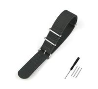 BWBVHRHZY Cinturino for orologio a coste 20mm 22mm 18mm 19mm Cinturini militari in nylon robusto Cinturino retrò Cinturini in tessuto balistico intrecciato(DRAK GRAY,20mm)