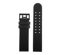 BWBVHRHZY Cinturino for orologio for fondo in nylon 20mm 22mm Cinturino traspirante for linee bianche nere adatto for Hamilton KHAKI FIELD H70575733 H68401735(Black-B pin,22mm)
