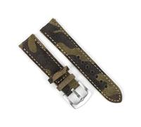 BWBVHRHZY Cinturino for orologio in pelle 18mm 19mm 20mm 22mm Cinturino fatto a mano Cinture di ricambio marrone grigio adatte for accessori for orologi(Camouflage,18mm)