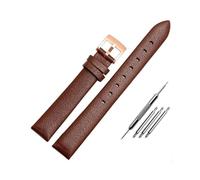 BWBVHRHZY Cinturino for orologio in pelle adatto for Swarovski 5158972 5263904 5200341 adatto for Armani/adatto for bracciale in pelle serie Fossil da donna 12 mm 14 mm 16 mm(Brown rose gold,14mm)