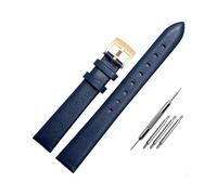 BWBVHRHZY Cinturino for orologio in pelle adatto for Swarovski 5158972 5263904 5200341 adatto for Armani/adatto for bracciale in pelle serie Fossil da donna 12 mm 14 mm 16 mm(Blue gold buck,16mm)